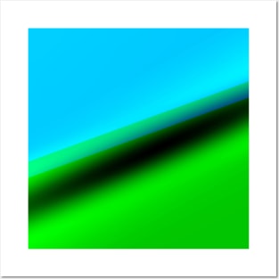 Green blue abstract texture art Posters and Art